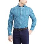 Men's Chaps Regular-fit Stretch Easy-care Button-down Shirt, Size: Small, Green