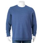 Big & Tall Croft & Barrow&reg; Fleece Crewneck Sweatshirt, Men's, Size: 2xb, Dark Blue
