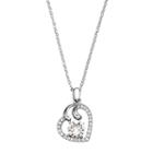 Brilliance Crystal Heart Pendant With Swarovski Crystals, Women's, White
