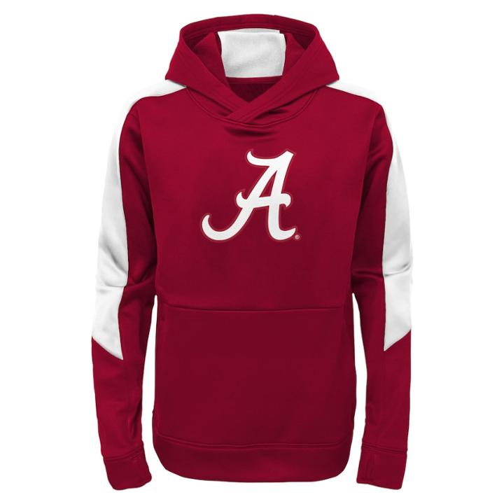 Boys 8-20 Alabama Crimson Tide Hyperlink Pullover Hoodie, Size: S 8, Red