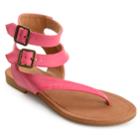 Journee Collection Kyle Women's Sandals, Size: Medium (7.5), Brt Pink