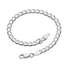 7-in. Sterling Silver Curb-link Bracelet, Women's, Size: 7, Grey