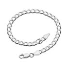 7-in. Sterling Silver Curb-link Bracelet, Women's, Size: 7, Grey