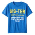 Boys 8-20 Sister Definition Tee, Boy's, Size: Large, Turquoise/blue (turq/aqua)