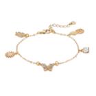 Lc Lauren Conrad Butterfly, Leaf & Pineapple Charm Bracelet, Women's, Gold