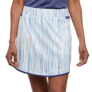 Women's Pebble Beach Matrix Print Golf Skort, Size: Xl, White