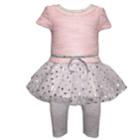 Girls 4-6x Blueberi Boulevard Drop-waist Tulle Dress & Leggings Set, Size: 4, Pink