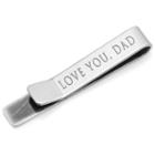 Love You, Dad Tie Bar, Men's, Silver