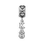 Logoart Sterling Silver Kappa Alpha Theta Sorority Symbol Charm, Women's, Grey