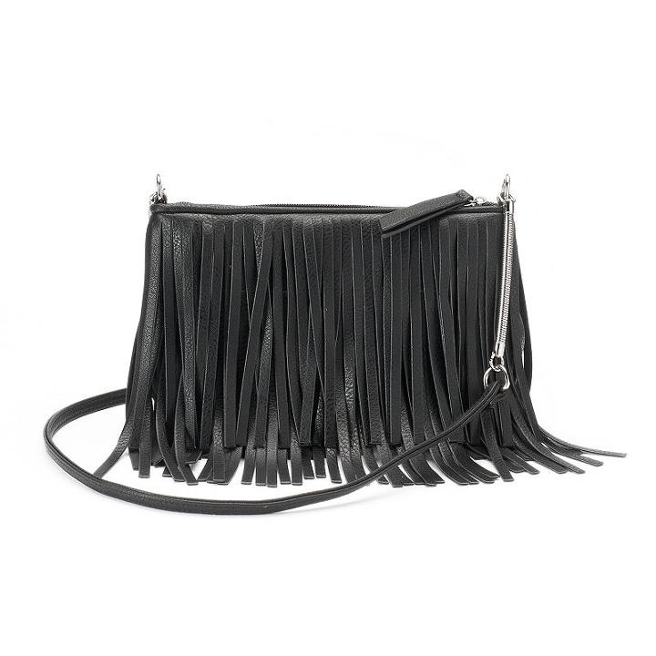 Candie's&reg; Kristina Fringe Mini Crossbody Bag, Women's, Brown Oth