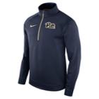 Men's Nike Pitt Panthers Quarter-zip Therma Top, Size: Small, Blue (navy)