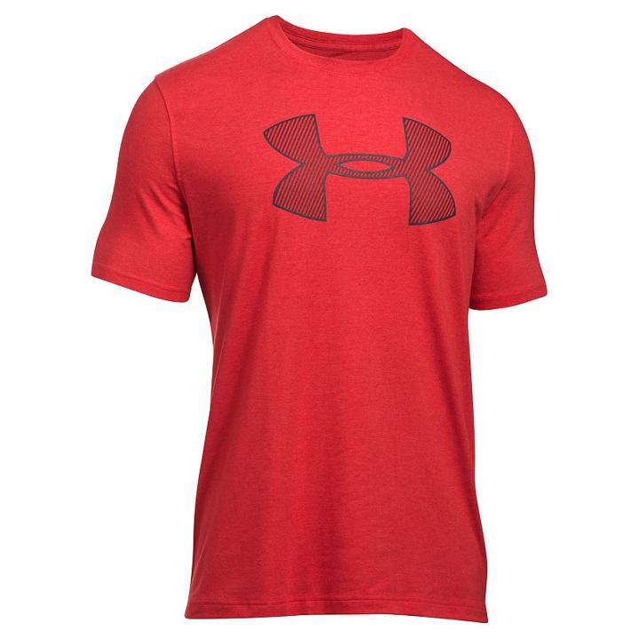 Men's Under Armour Big Shield Logo Tee, Size: Large, Dark Red