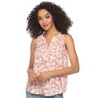 Women's Sonoma Goods For Life&trade; Printed Tank, Size: Xxl, Pink
