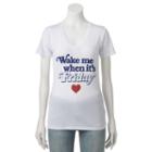Juniors' Wake Me When It's Friday Graphic Tee, Girl's, Size: Small, White