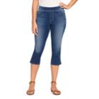 Women's Gloria Vanderbilt Avery Pull-on Capris, Size: 8, Blue