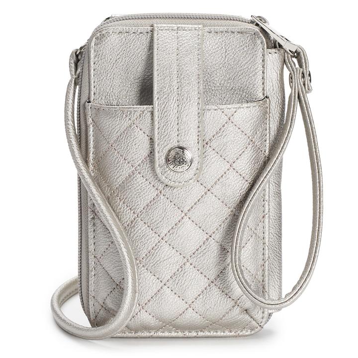 Apt. 9&reg; Jacqui Quilted Crossbody Wallet, Women's, Grey
