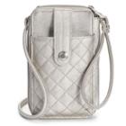 Apt. 9&reg; Jacqui Quilted Crossbody Wallet, Women's, Grey