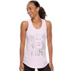 Women's Tek Gear&reg; Graphic Racerback Tank, Size: S Tall, Lt Purple