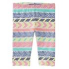 Girls 4-12 Oshkosh B'gosh&reg; Printed Capri Leggings, Size: 6-6x, Blue (wash)