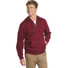 Men's Izod Advantage Classic-fit Solid Fleece Hoodie, Size: Medium, Light Red