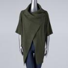Plus Size Simply Vera Vera Wang Wrap-up Flyaway Sweater, Women's, Size: 2xl, Dark Green