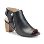 Andrew Geller Sellney Women's Block Heel Sandals, Size: Medium (6), Black