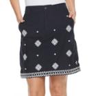 Women's Croft & Barrow&reg; Novelty Skort, Size: 18, Blue (navy)