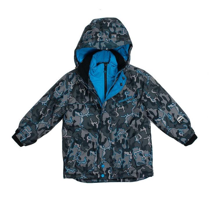 Boys 4-7 Big Chill Hooded Heavyweight Jacket, Boy's, Size: 4, Grey (charcoal)