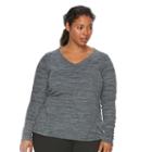 Plus Size Tek Gear&reg; Microfleece Sweatshirt, Women's, Size: 3xl, Dark Grey