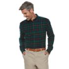 Men's Croft & Barrow&reg; Classic-fit Patterned Flannel Button-down Shirt, Size: Small, Blue