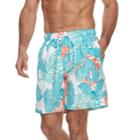Men's Croft & Barrow&reg; Into The Woods Swim Trunks, Size: Large, Turquoise/blue (turq/aqua)