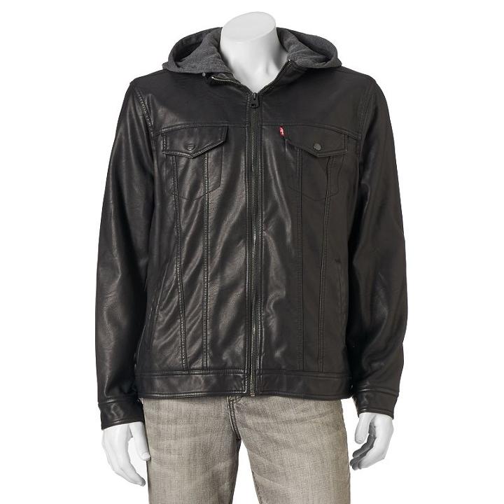 Men's Levi's&reg; Trucker Jacket, Size: Large, Black, Comfort Wear