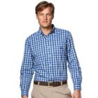 Big & Tall Chaps Classic-fit Easy-care Button-down Shirt, Men's, Size: L Tall, Blue