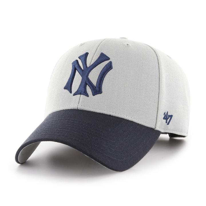 Adult '47 Brand New York Yankees Two-toned Mvp Hat, Men's, Grey