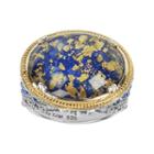 Lavish By Tjm 14k Gold Over Silver And Sterling Silver Lapis And Crystal Doublet Ring, Women's, Size: 7, Blue