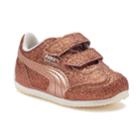 Puma Steeple Glitz Glam V Toddler Girls' Shoes, Size: 8 T, Beige