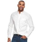 Men's Sonoma Goods For Life&trade; Flexwear Modern-fit Stretch Poplin Button-down Shirt, Size: Xl, White
