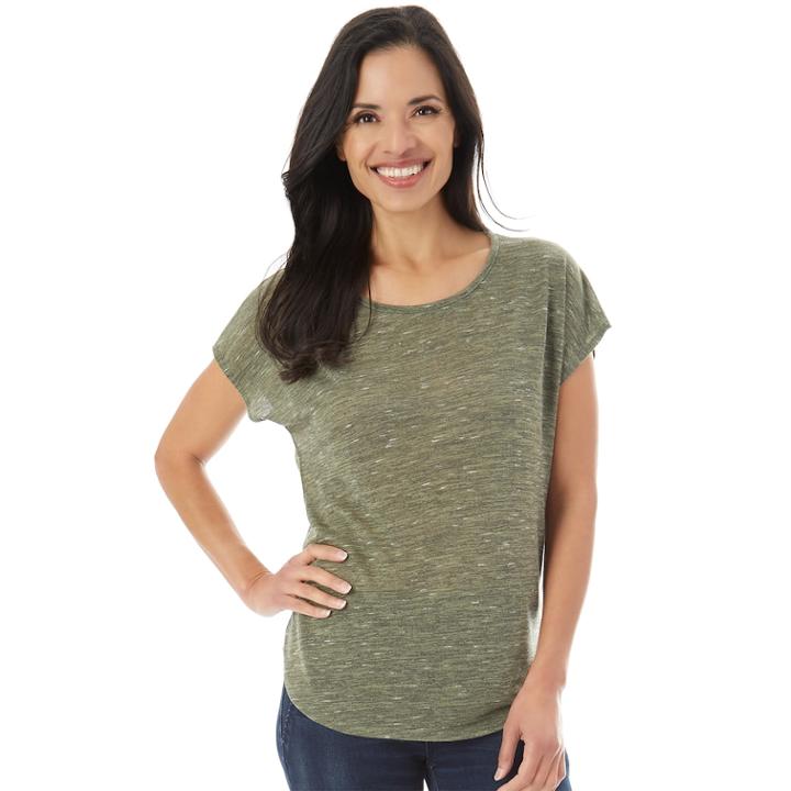 Women's Apt. 9&reg; Crochet Back Tee, Size: Xxl, Dark Green