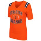 Women's Campus Heritage Syracuse Orange Distressed Artistic Tee, Size: Large, Drk Orange