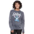 Disney's Lilo & Stitch Juniors' Burnout Graphic Sweatshirt, Teens, Size: Small, Blue (navy)