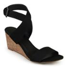 Journee Collection Kaylee Women's Wedge Sandals, Girl's, Size: 6, Black