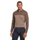 Men's Van Heusen Flex Classic-fit Colorblock Polo, Size: Xxl, Med Brown