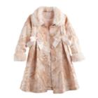 Girls 4-6x Blueberi Boulevard Shimmer Coat & Dress Set, Size: 6x, Pink