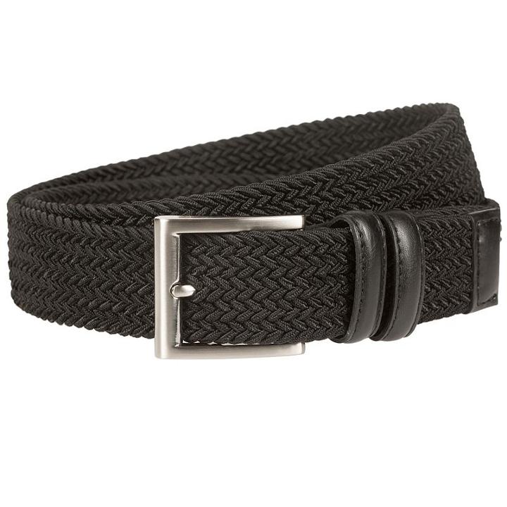 Men's Lee Stretch Woven Belt, Size: Large, Black