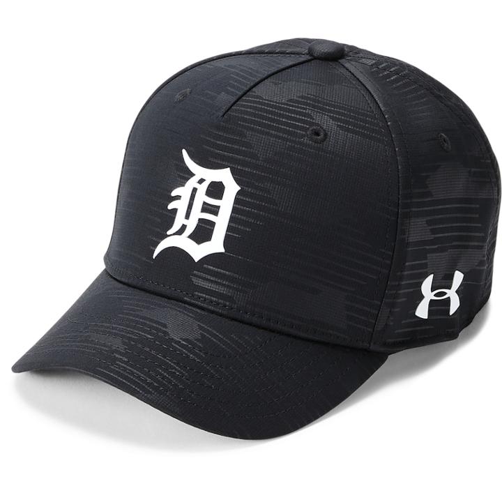 Youth Under Armour Detroit Tigers Storm Adjustable Cap, Boy's, Grey (charcoal)