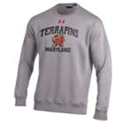 Men's Under Armour Maryland Terrapins Rival Fleece Sweatshirt, Size: Large, Gray