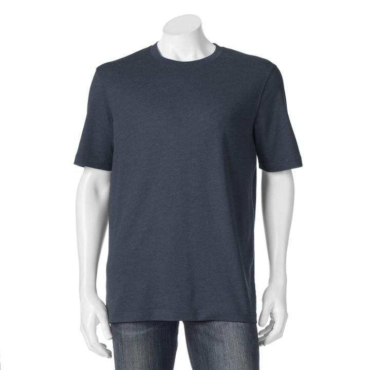 Big & Tall Croft & Barrow&reg; Signature Tee, Men's, Size: M Tall, Dark Blue