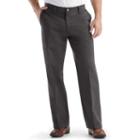 Men's Lee Custom Fit Straight-fit Flat-front Pants, Size: 30x30, Grey