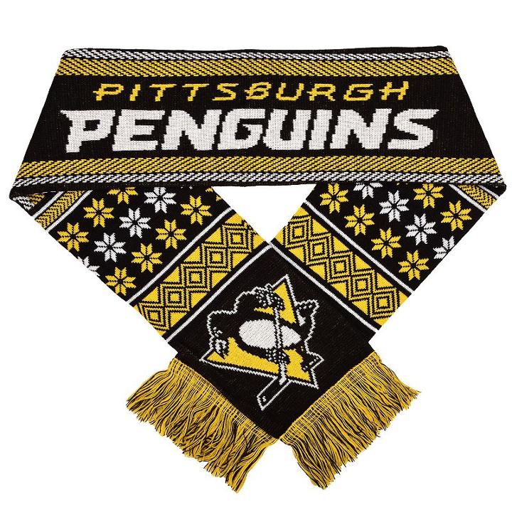 Forever Collectibles Pittsburgh Penguins Lodge Scarf, Adult Unisex, Multicolor