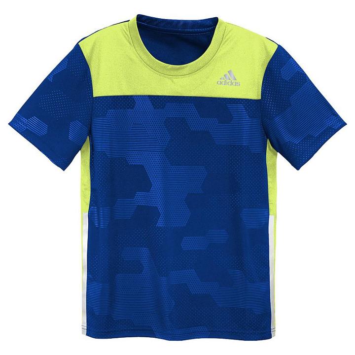 Boys 8-20 Adidas Embossed Digi Camo Tee, Boy's, Size: 14-16, Blue